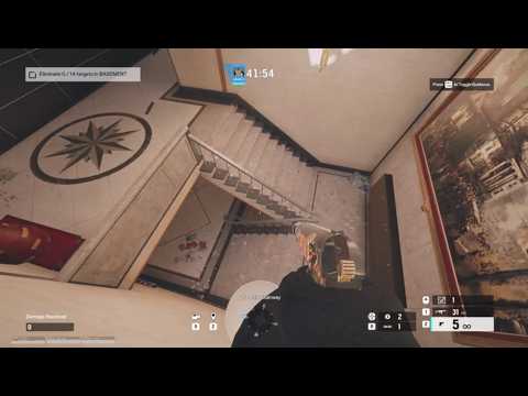 Bank Main stairs Lamp with Attacker